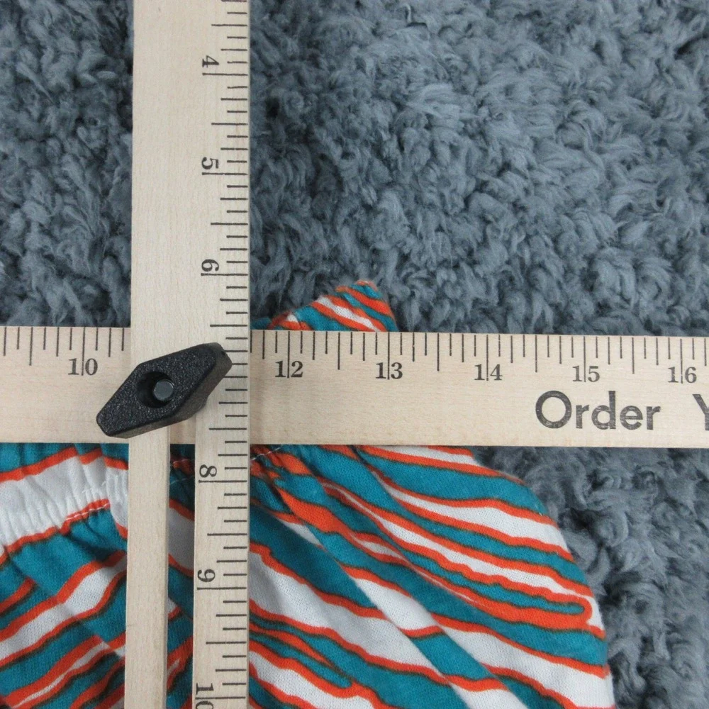 Zubaz Pants Mens Medium Blue Green White Orange Dolphins Pull On 26x28*